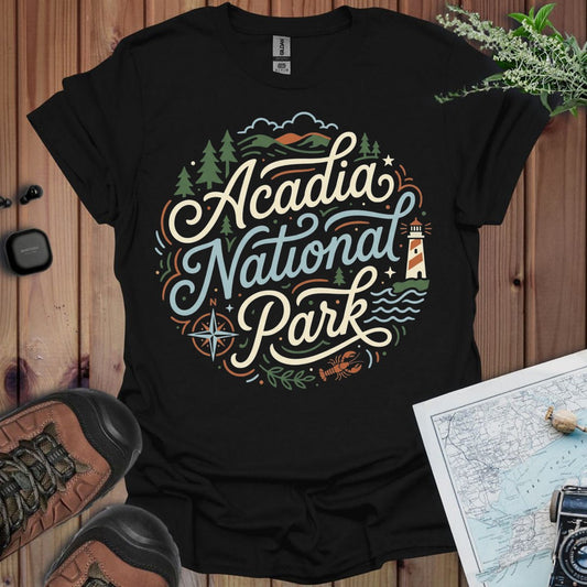 Acadia National Park Graphic T-Shirt - Parks ApparelT-Shirt