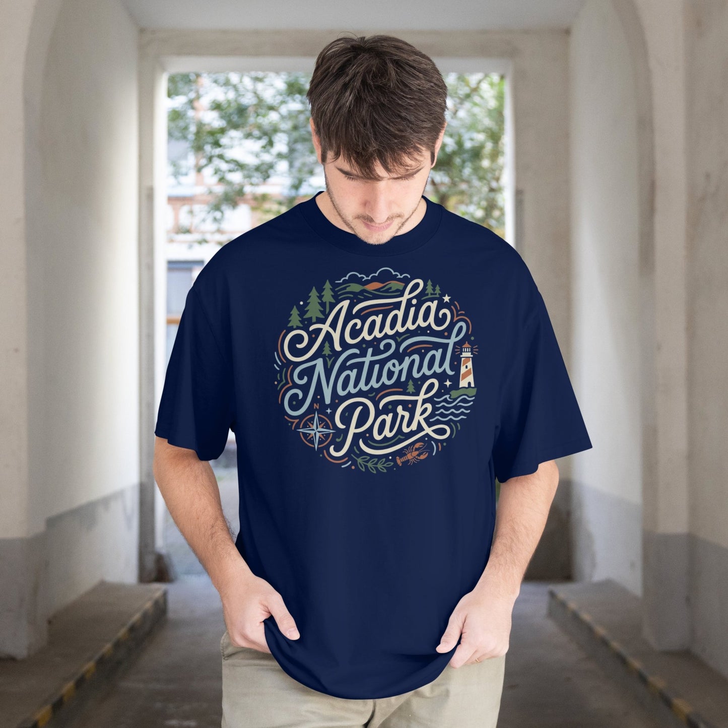 Acadia National Park graphic t-shirt black alternate apparel color or product angle