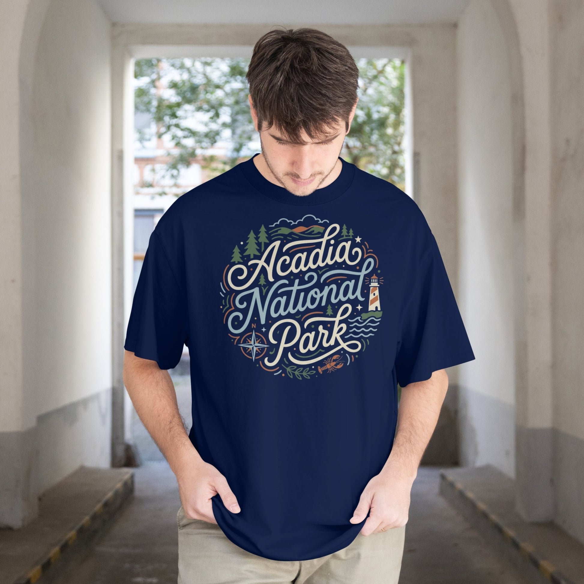 Acadia National Park graphic t-shirt black alternate apparel color or product angle