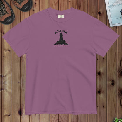 Acadia National Park premium embroidered t-shirt alternate apparel color or product angle