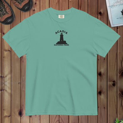 Acadia National Park premium embroidered t-shirt alternate apparel color or product angle