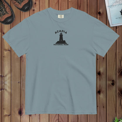 Acadia National Park premium embroidered t-shirt alternate apparel color or product angle