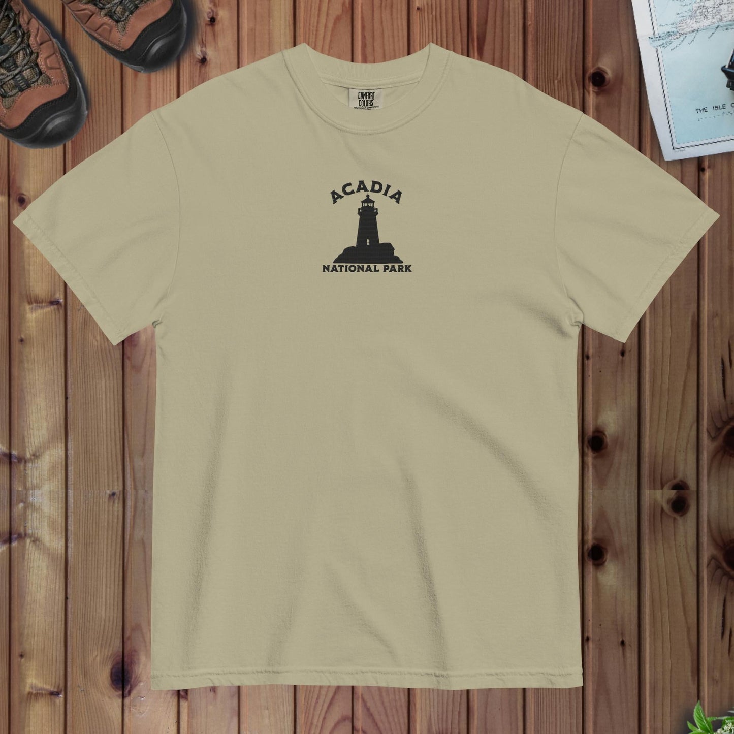 Acadia National Park Premium Embroidered T-shirt - Parks ApparelT-Shirt