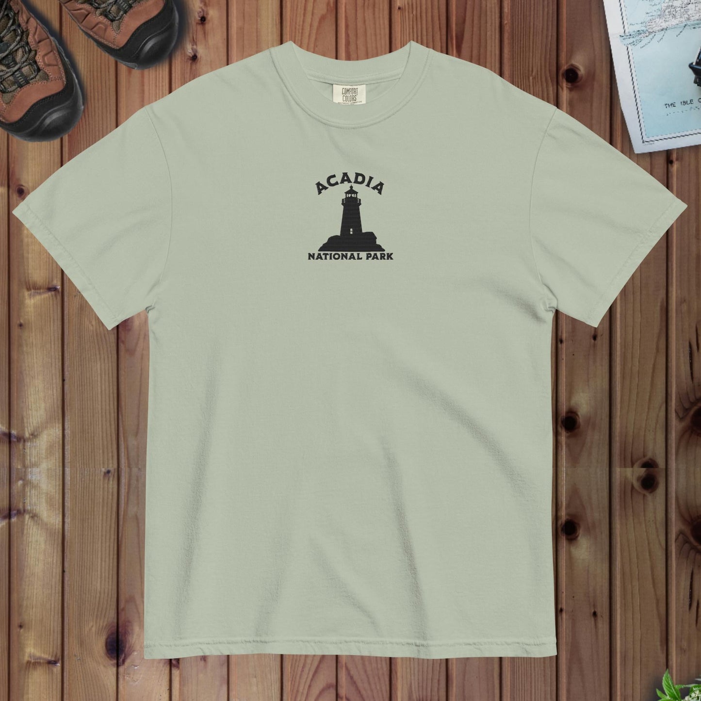 Acadia National Park Premium Embroidered T-shirt - Parks ApparelT-Shirt