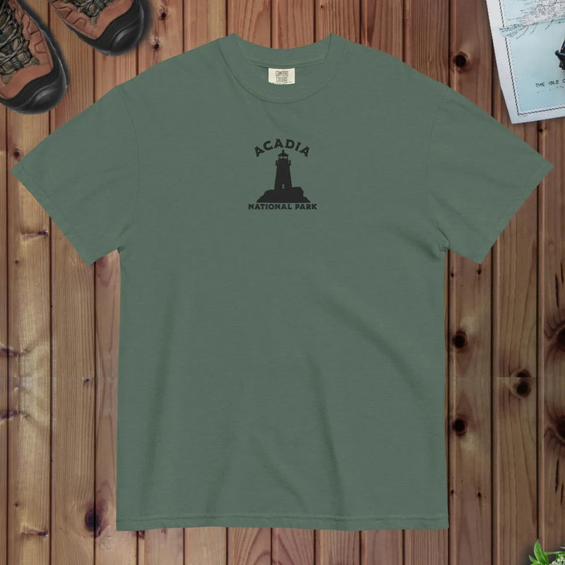 Acadia National Park Premium Embroidered T-shirt - Parks ApparelT-Shirt