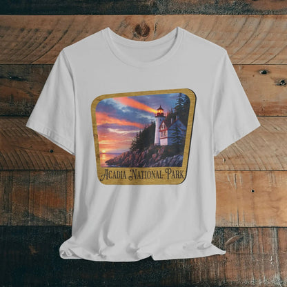 Acadia National Park T-Shirt Wood Sign - Parks ApparelT-Shirt