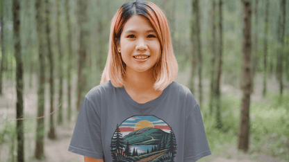 Acadia National Park hiking graphic t-shirt alternate apparel color or angle