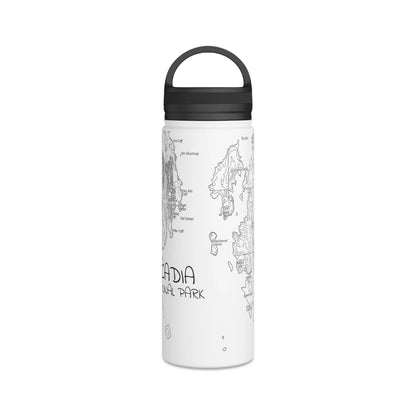 Acadia National Park Topographic Steel Water Bottle - Parks ApparelMug