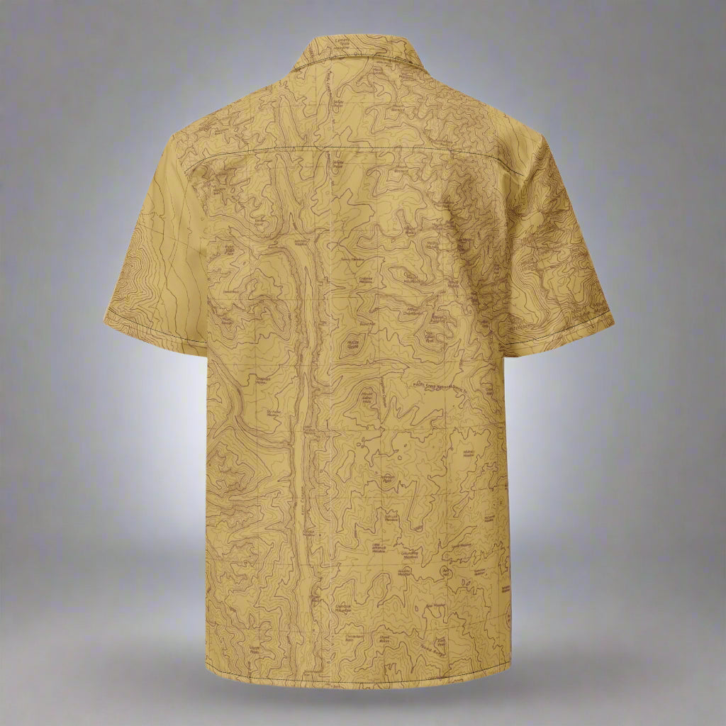 Sequoia National Park Topographic Button Up Unisex Shirt button shirt Park Service Apparel