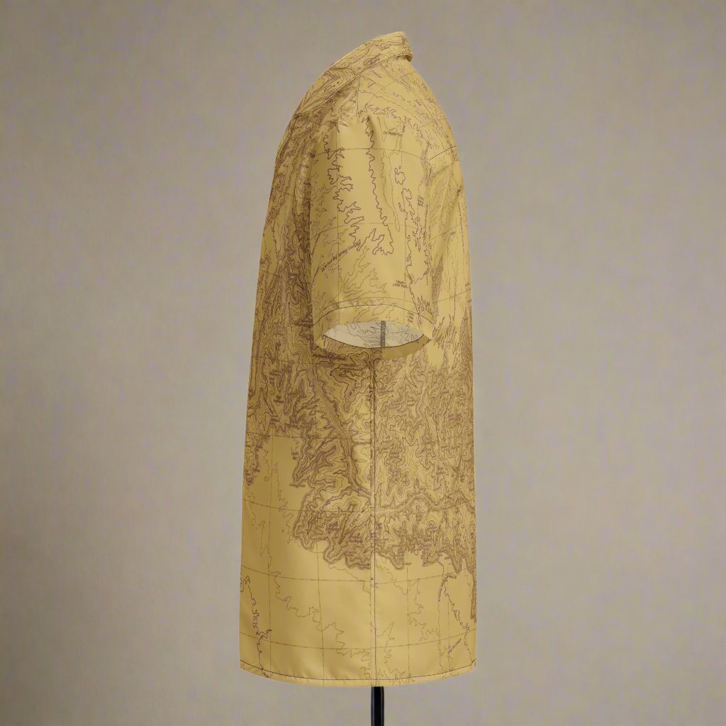 Grand Canyon National Park Topographic Unisex Button Up Shirt button up Park Service Apparel