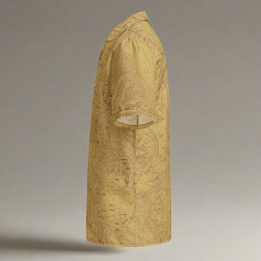 Sequoia National Park Topographic Button Up Unisex Shirt button shirt Park Service Apparel