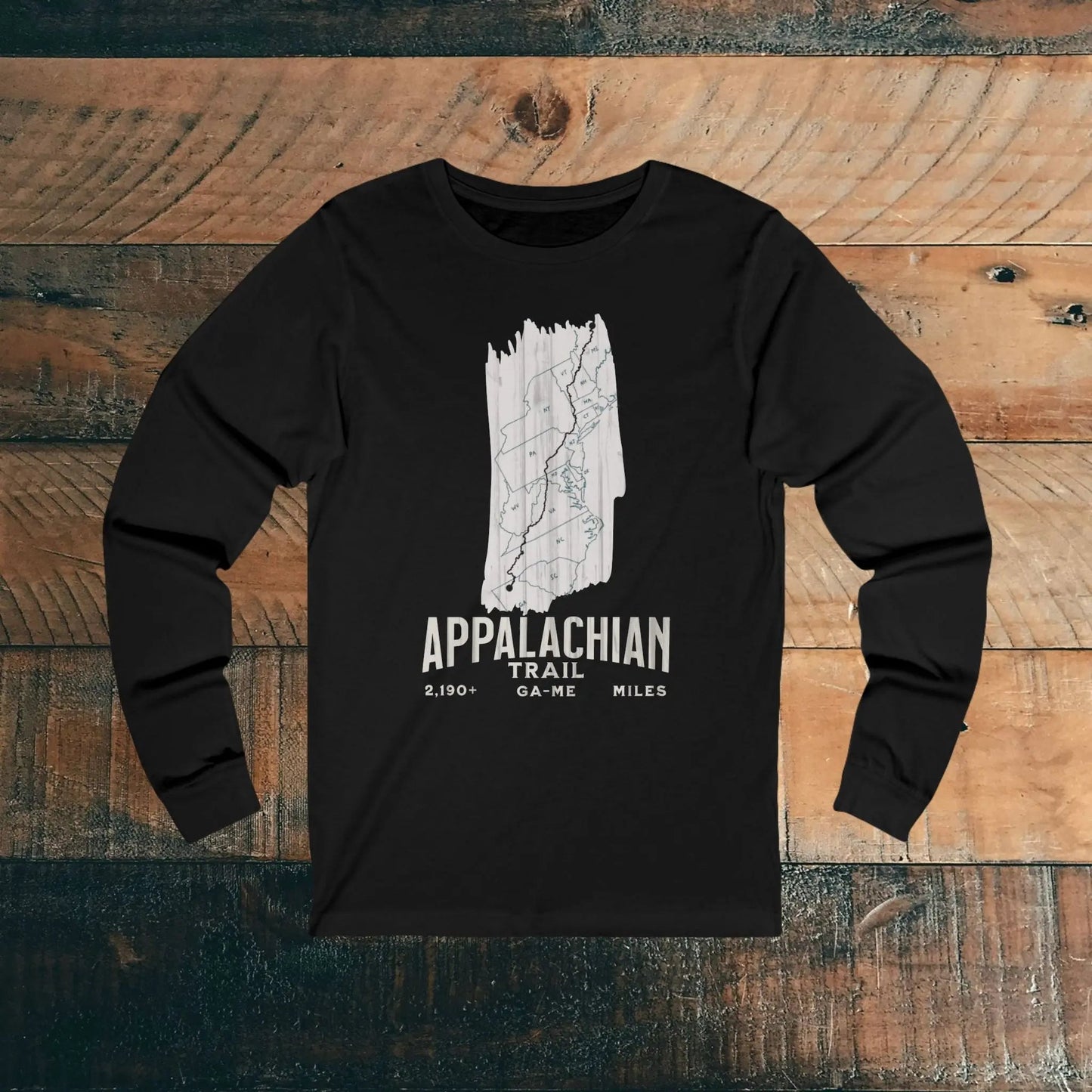 Appalachian National Scenic Trail Long Sleeve T-shirt White Blaze - Parks ApparelLong - sleeve