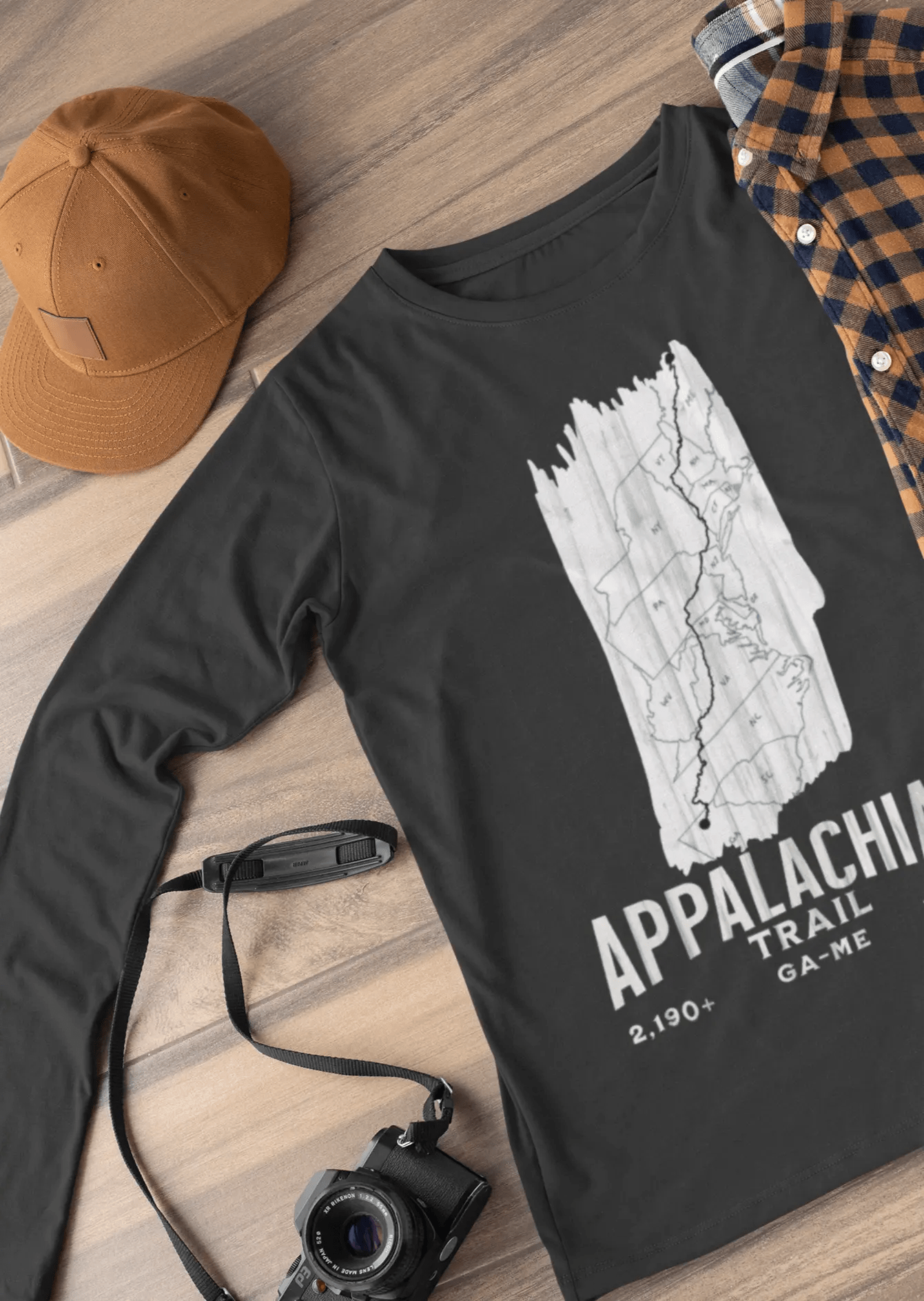 Appalachian National Scenic Trail Long Sleeve T-shirt White Blaze - Parks ApparelLong - sleeve