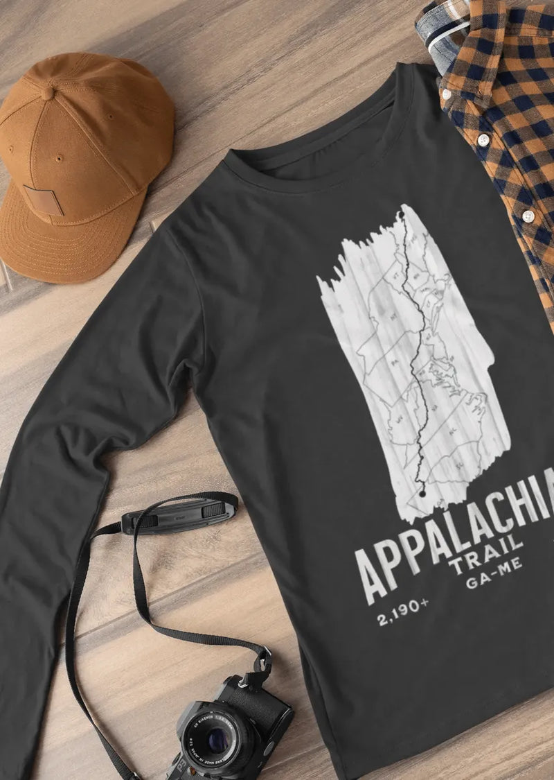 Appalachian National Scenic Trail Long Sleeve T-shirt White Blaze - Parks ApparelLong - sleeve