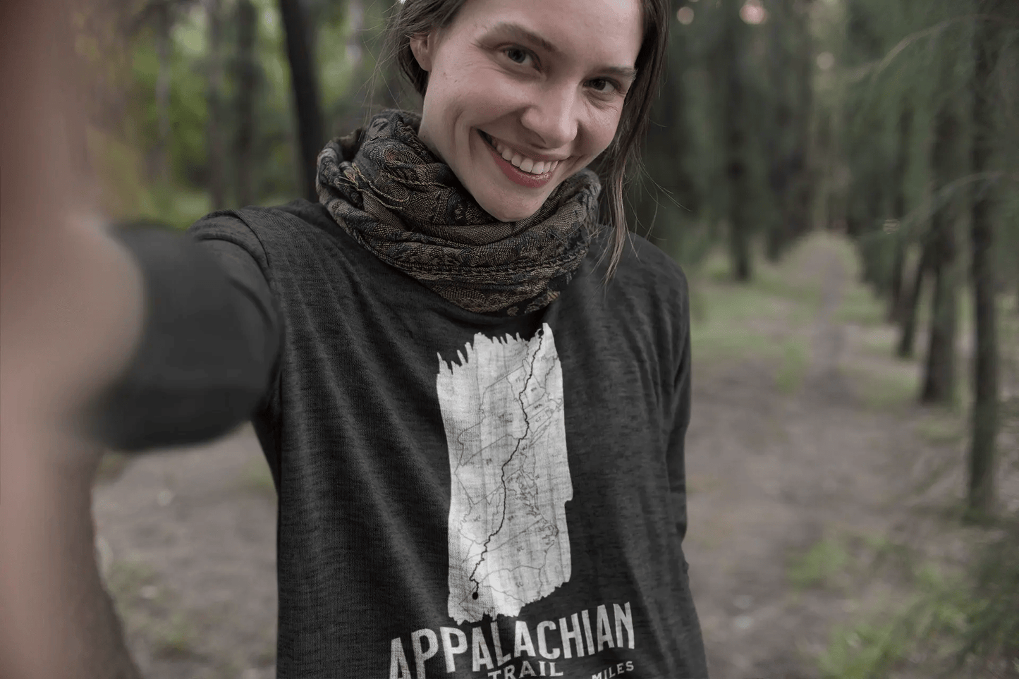 Appalachian National Scenic Trail Long Sleeve T-shirt White Blaze - Parks ApparelLong - sleeve