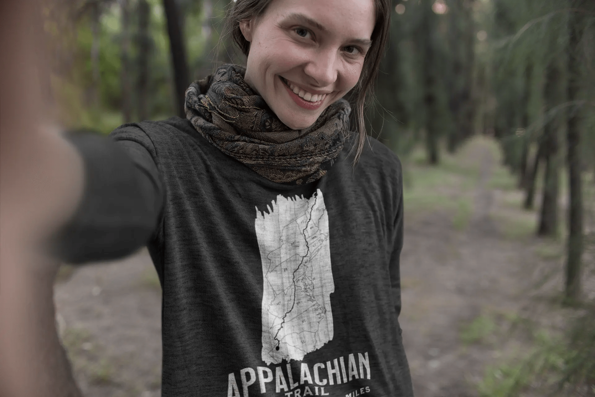 Appalachian National Scenic Trail Long Sleeve T-shirt White Blaze - Parks ApparelLong - sleeve