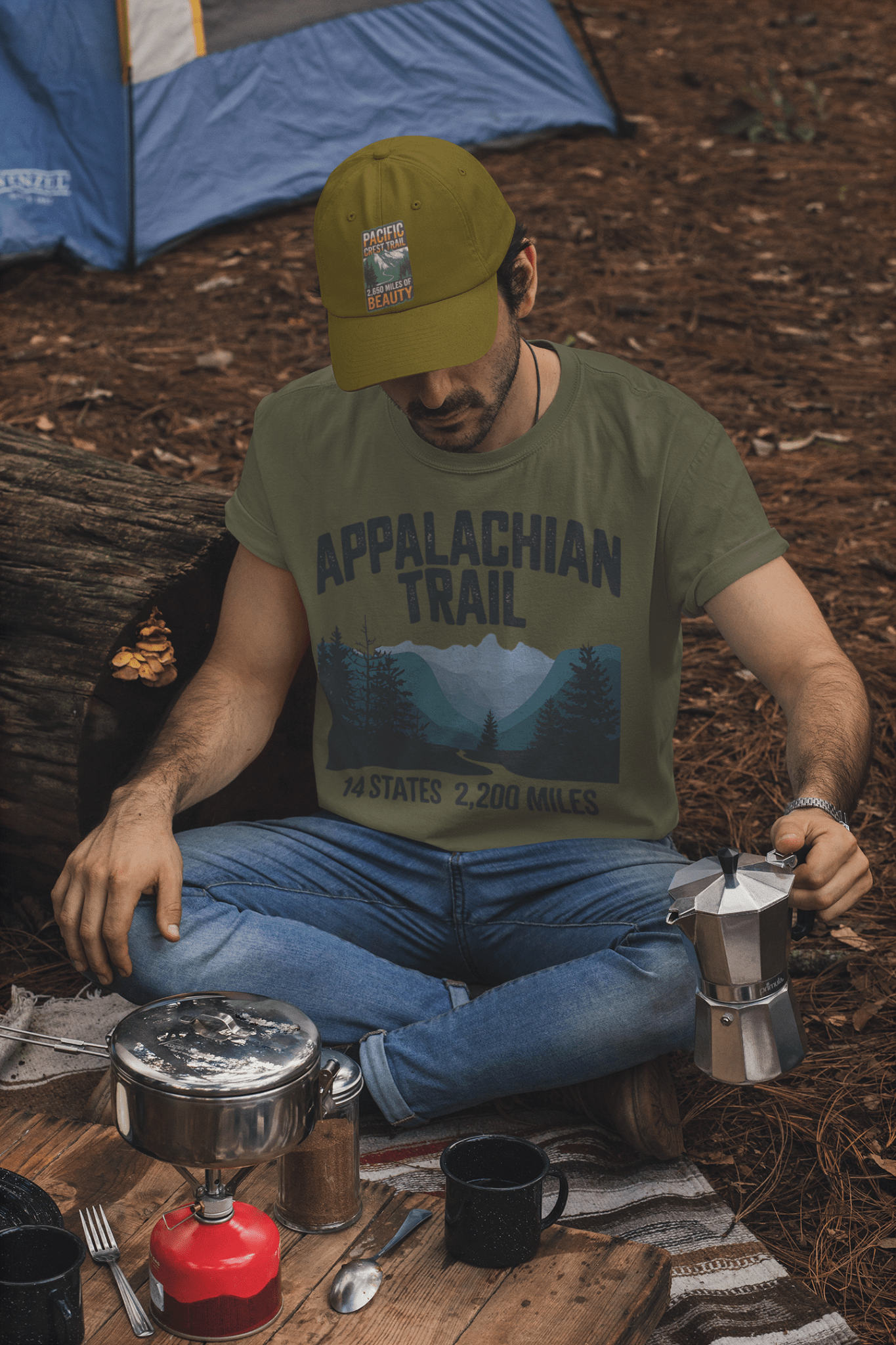 Appalachian Trail 14 States 2200 Miles T-Shirt - Parks ApparelT-Shirt