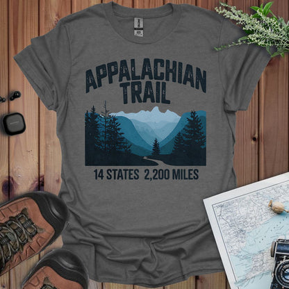 Appalachian Trail 14 States 2200 Miles T-Shirt - Parks ApparelT-Shirt