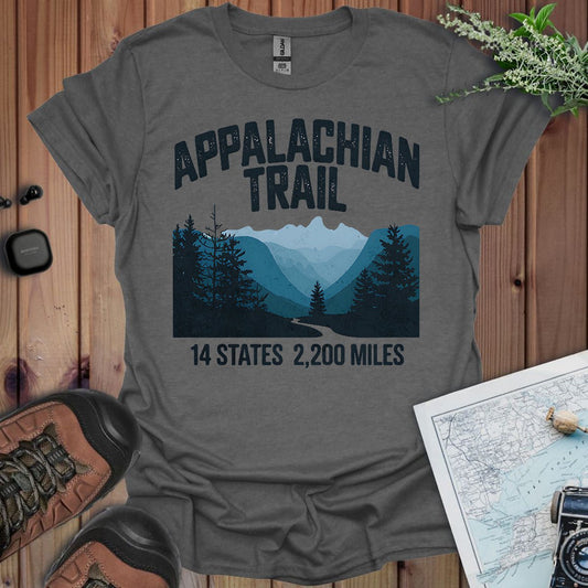 Appalachian Trail 14 States 2200 Miles T-Shirt - Parks ApparelT-Shirt