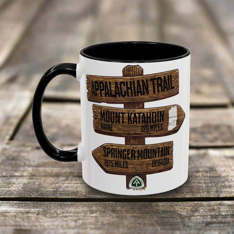 Appalachian Trail Accent Mug AT Mileage Sign - Parks ApparelMug