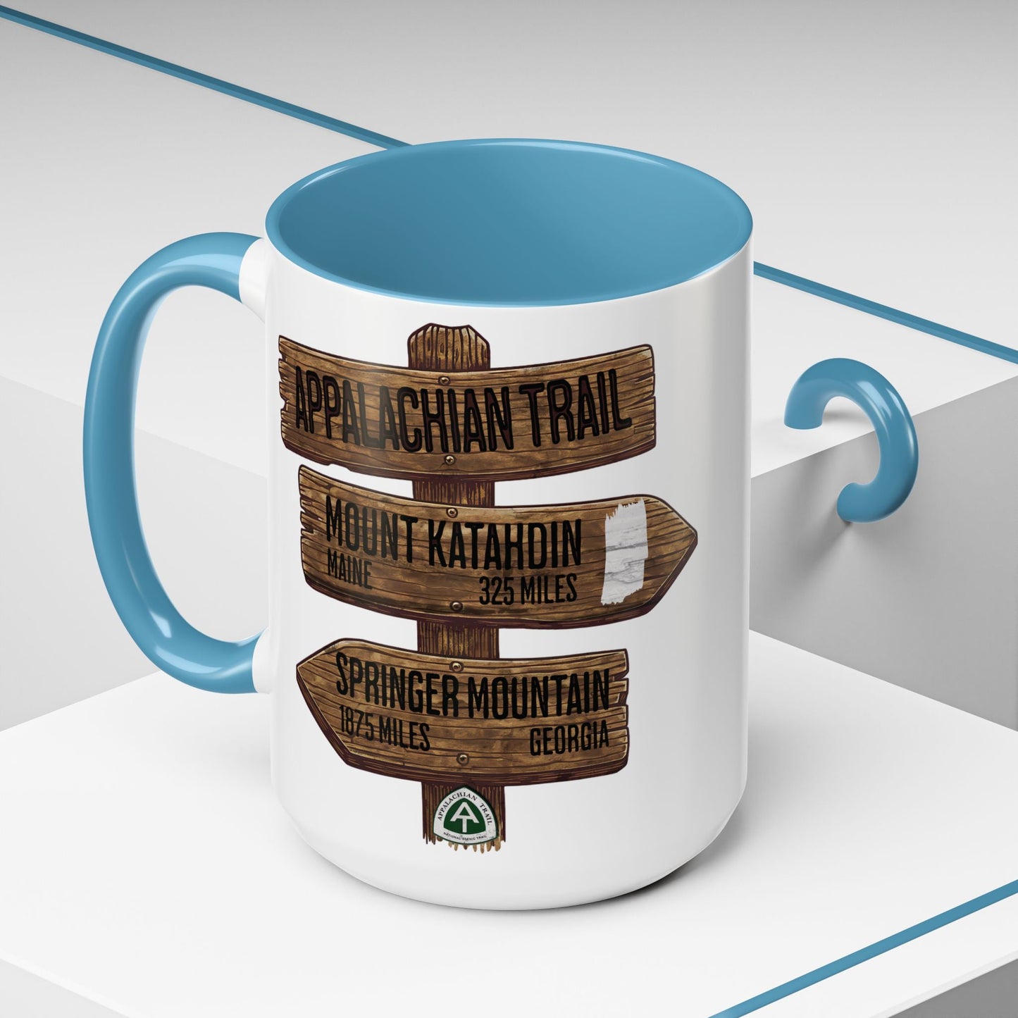 Appalachian Trail Accent Mug AT Mileage Sign - Parks ApparelMug