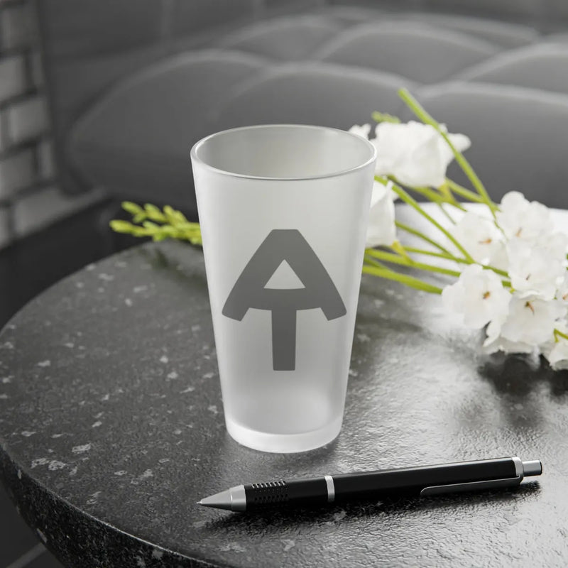 Appalachian Trail AT Arrow Frosted Pint Glass - Parks Apparelpint glass