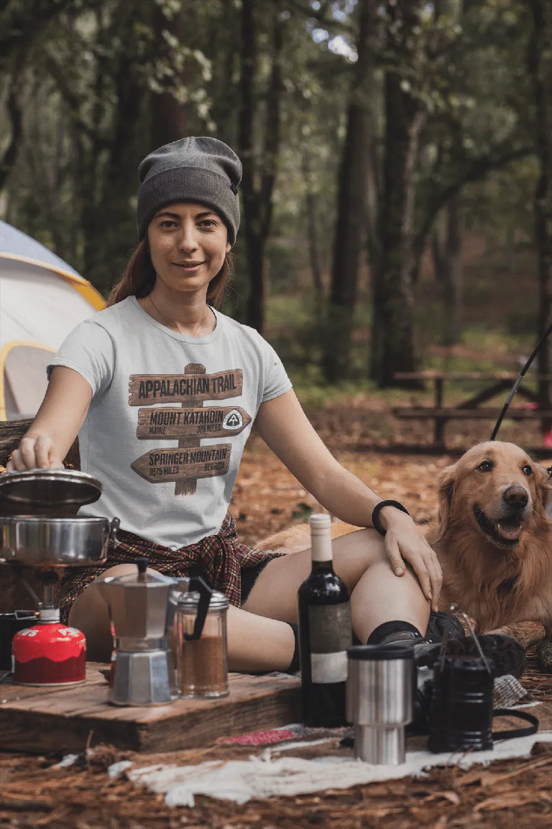 Appalachian Trail Katahdin Springer 2200 miles graphic t-shirt detail or alternate product view