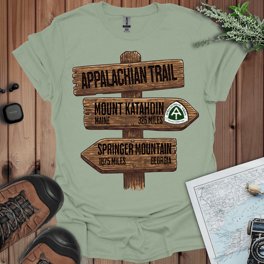 Appalachian Trail Katahdin Springer 2200 miles graphic t-shirt primary product view