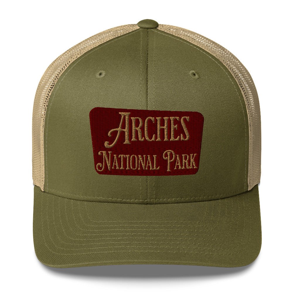 Arches Embroidered National Park Trucker Hat - Parks Apparelhat