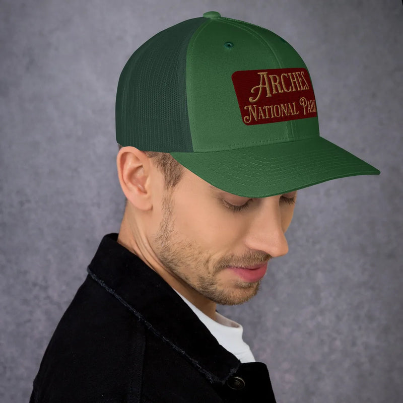 Arches Embroidered National Park Trucker Hat - Parks Apparelhat