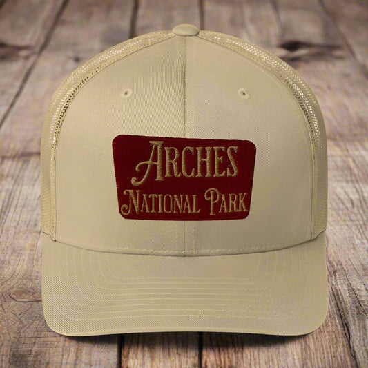 Arches Embroidered National Park Trucker Hat - Parks Apparelhat
