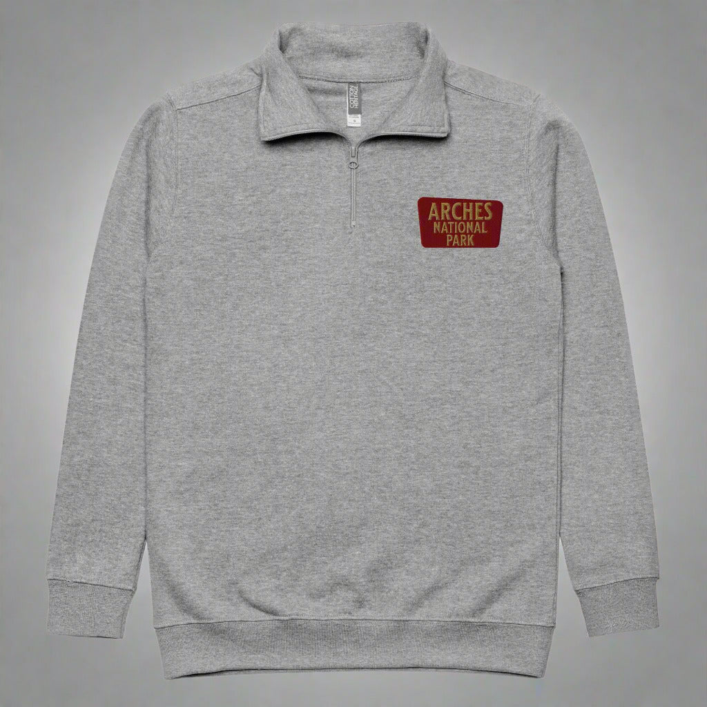 Arches National Park 1/4 Zip Fleece Pullover - Parks ApparelSweater
