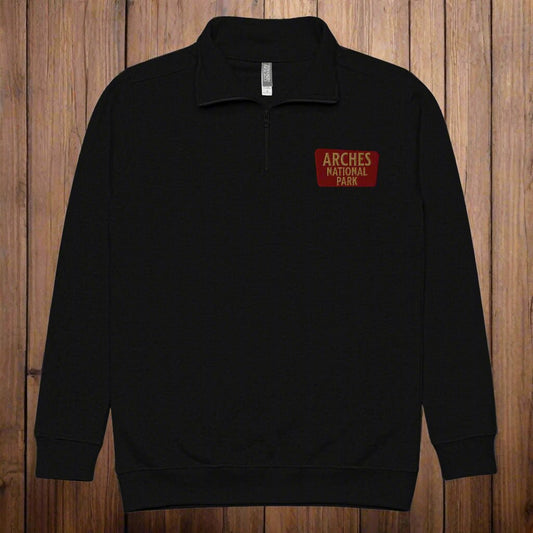 Arches National Park 1/4 Zip Fleece Pullover - Parks ApparelSweater