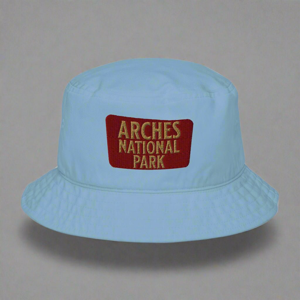 Arches National Park embroidered organic bucket hat alternate product angle