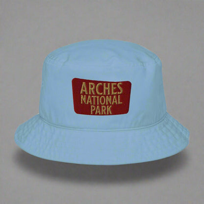 Arches National Park embroidered organic bucket hat alternate product angle