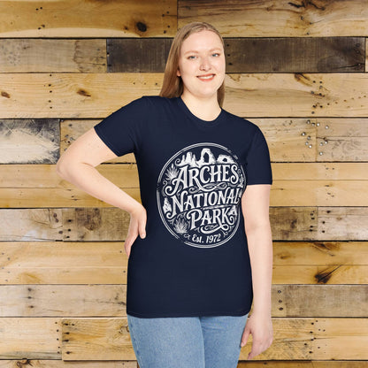 Arches National Park graphic t-shirt alternate apparel color or product angle