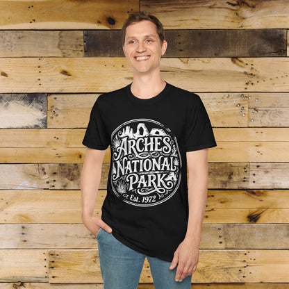 Arches National Park graphic t-shirt alternate apparel color or product angle