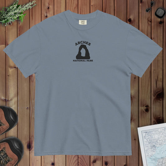 Arches National Park Premium Embroidered T-shirt - Parks ApparelT-Shirt