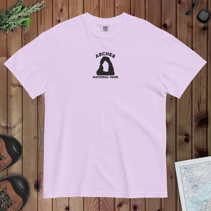 Arches National Park premium embroidered t-shirt detail or alternate product view