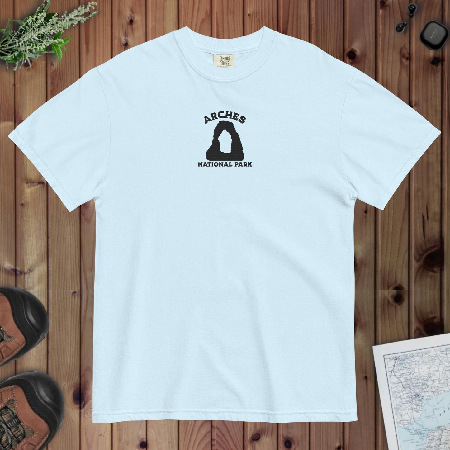 Arches National Park Premium Embroidered T-shirt - Parks ApparelT-Shirt