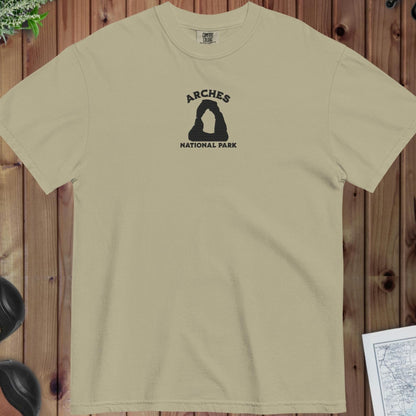 Arches National Park premium embroidered t-shirt primary product view
