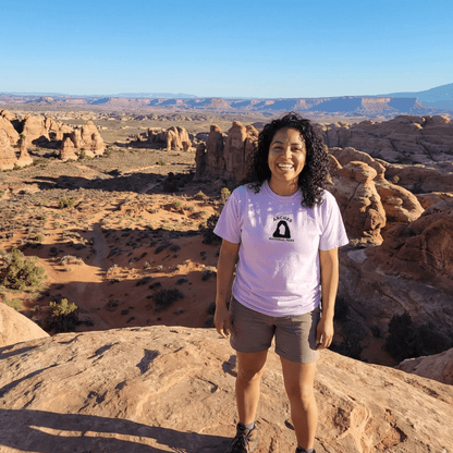 Arches National Park premium embroidered t-shirt alternate apparel color or product angle