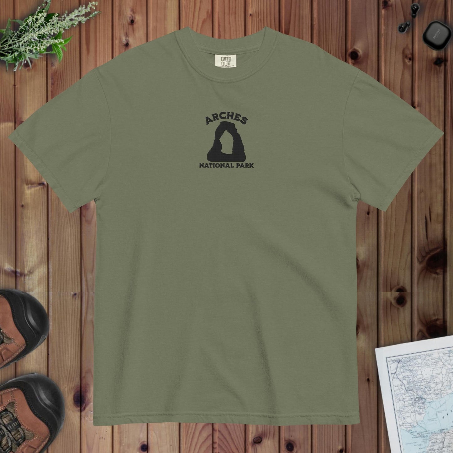 Arches National Park Premium Embroidered T-shirt - Parks ApparelT-Shirt