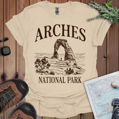 Arches National Park Rustic Graphic T-Shirt - Parks ApparelT-Shirt