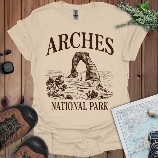 Arches National Park Rustic Graphic T-Shirt - Parks ApparelT-Shirt