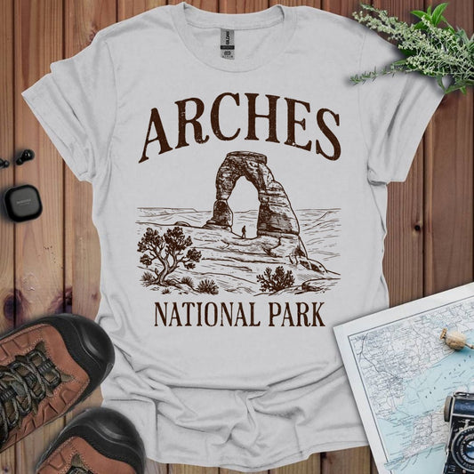 Arches National Park Rustic Graphic T-Shirt - Parks ApparelT-Shirt