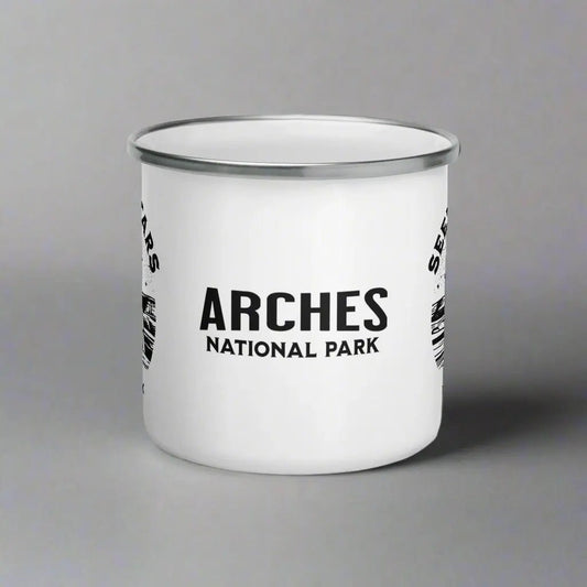 Arches National Park Seek The Stars Durable Enamel Camp Mug - Parks Apparelcamp mug
