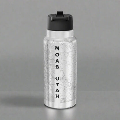 Arches National Park Topographic Insulated Water Bottle Tumbler 32oz - Parks Apparelwater bottle
