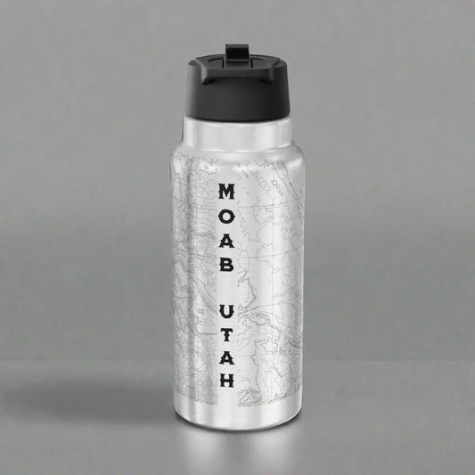 Arches National Park Topographic Insulated Water Bottle Tumbler 32oz - Parks Apparelwater bottle