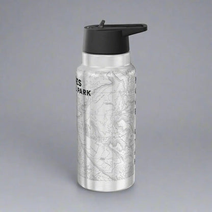 Arches National Park Topographic Insulated Water Bottle Tumbler 32oz - Parks Apparelwater bottle